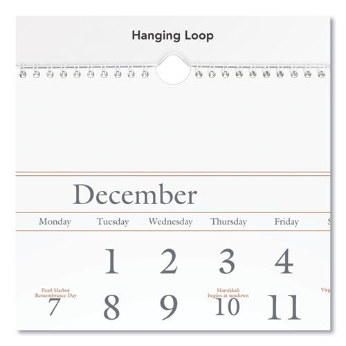 Three-month Reference Wall Calendar, 12 X 27, White Sheets, 15-month (dec To Feb): 2022 To 2024