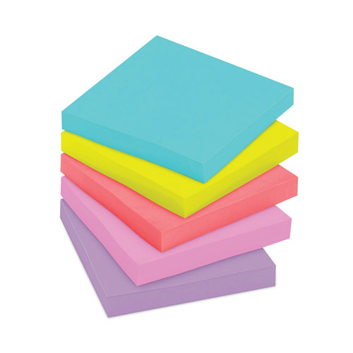 Pads In Supernova Neon Collection Colors, 3" X 3", 90 Sheets/pad, 12 Pads/pack