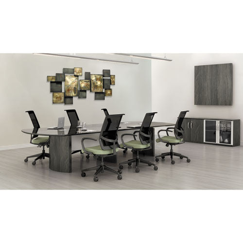 Medina Series Conference Table Modesty Panels, 82.5w X 0.63d X 11.8h, Gray Steel