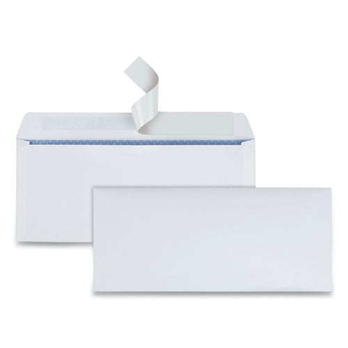Redi-strip Security Tinted Envelope, Address Window, #10, Commercial Flap, Redi-strip Closure, 4.13 X 9.5, White, 500/box