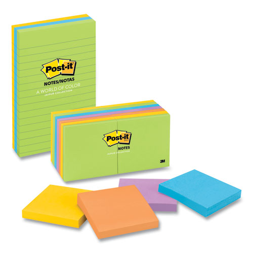 Original Pads In Floral Fantasy Collection Colors, 3" X 5", 100 Sheets/pad, 5 Pads/pack