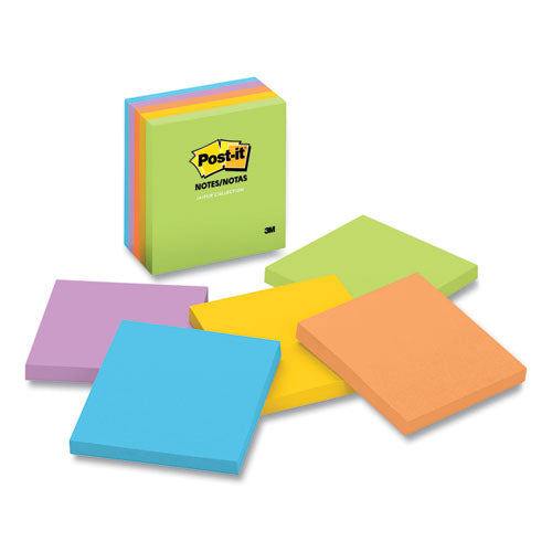 Original Pads In Floral Fantasy Collection Colors, 3" X 5", 100 Sheets/pad, 5 Pads/pack