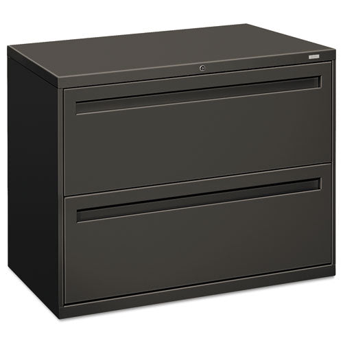 Brigade 700 Series Lateral File, 2 Legal/letter-size File Drawers, Charcoal, 36" X 18" X 28"