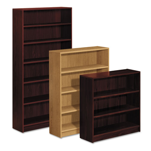 1870 Series Bookcase, Five-shelf, 36w X 11.5d X 60.13h, Mahogany