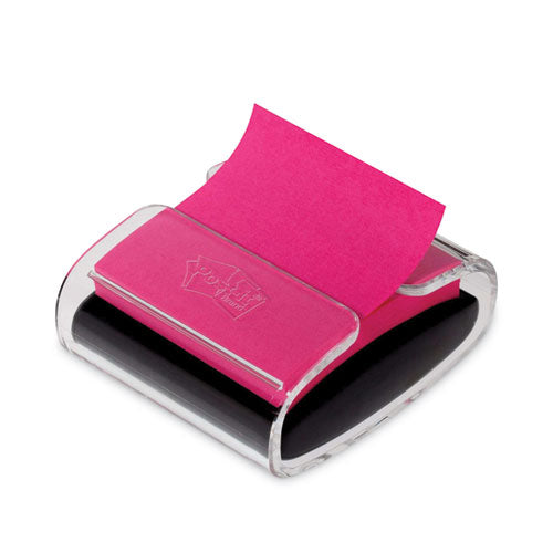 Wrap Dispenser, For 3 X 3 Pads, Black/clear, Includes 45-sheet Color Varies Pop-up Super Sticky Pad