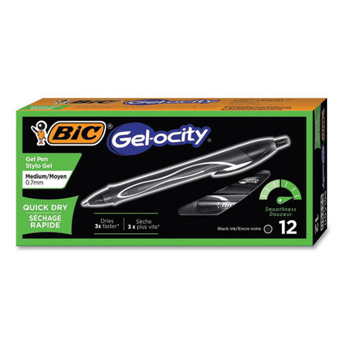 Gel-ocity Quick Dry Gel Pen, Retractable, Medium 0.7 Mm, Assorted Ink And Barrel Colors, 8/pack