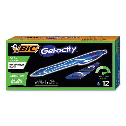 Gel-ocity Quick Dry Gel Pen, Retractable, Medium 0.7 Mm, Assorted Ink And Barrel Colors, 8/pack