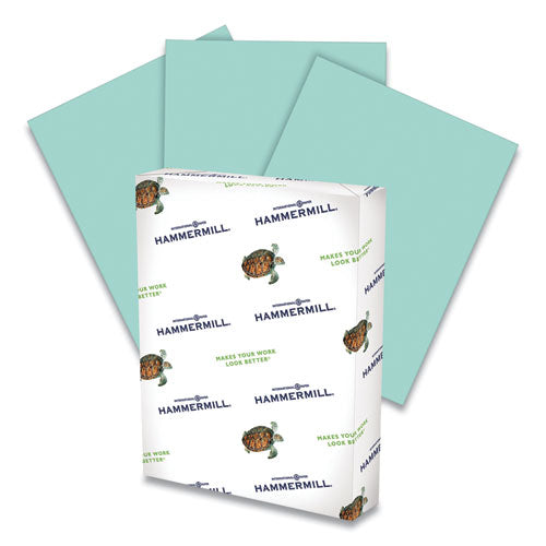 Colors Print Paper, 20 Lb Bond Weight, 8.5 X 11, Blue, 500 Sheets/ream, 10 Reams/carton