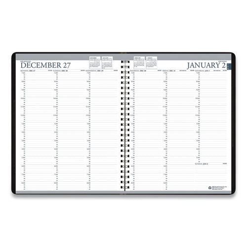 Recycled Professional Weekly Planner, 15-minute Appts, 11 X 8.5, Blue Wirebound Soft Cover, 12-month (jan To Dec): 2023