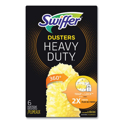 Swiffer Heavy Duty Dusters Refill Dust Lock Fiber Yellow 6/box 4 Boxes/Case