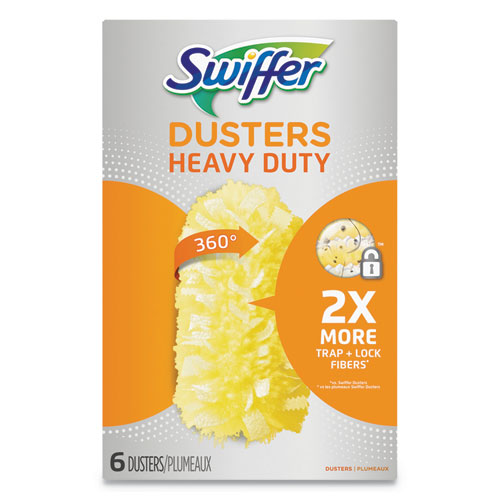 Swiffer Heavy Duty Dusters Refill Dust Lock Fiber Yellow 6/box 4 Boxes/Case