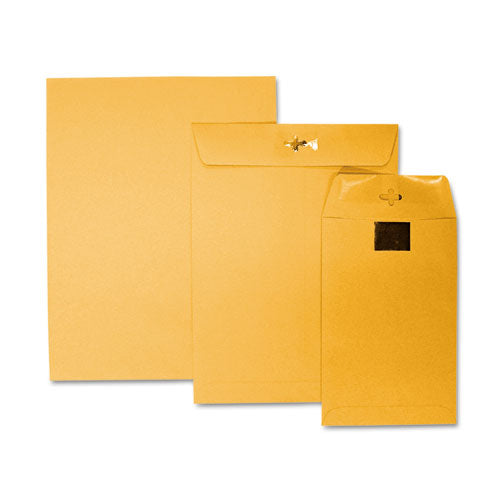 Postage Saving Clearclasp Kraft Envelope, #90, Cheese Blade Flap, Clearclasp Closure, 9 X 12, Brown Kraft, 100/box