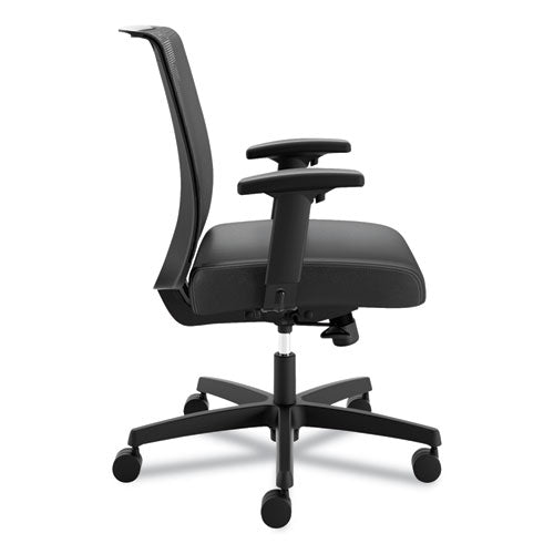 Convergence Mid-back Task Chair, Synchro-tilt And Seat Glide, Supports Up To 275 Lb, Black