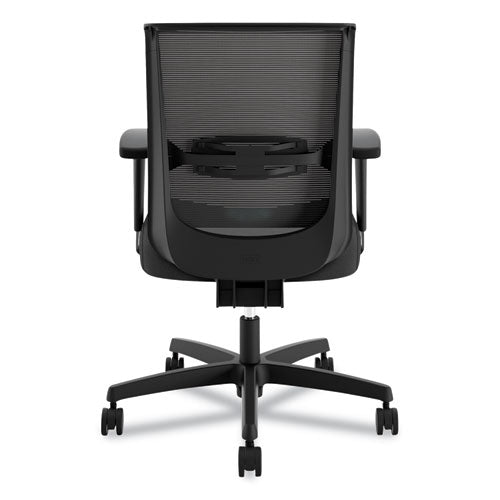 Convergence Mid-back Task Chair, Synchro-tilt And Seat Glide, Supports Up To 275 Lb, Black