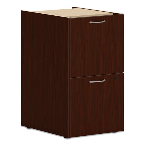 Mod Support Pedestal, Left Or Right, 2 Legal/letter-size File Drawers, Traditional Mahogany, 15" X 20" X 28"