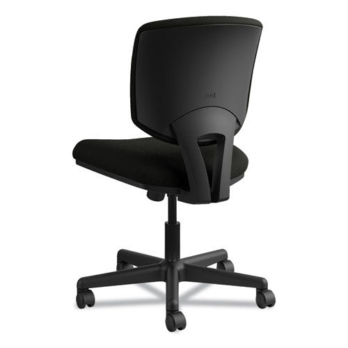 Volt Series Leather Task Chair With Synchro-tilt, Supports Up To 250 Lb, 18" To 22.25" Seat Height, Black