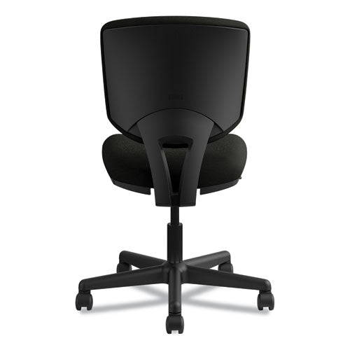 Volt Series Leather Task Chair With Synchro-tilt, Supports Up To 250 Lb, 18" To 22.25" Seat Height, Black