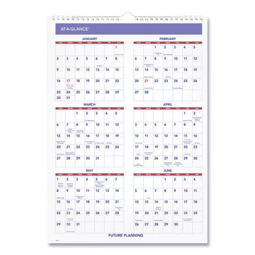 Monthly Wall Calendar With Ruled Daily Blocks, 12 X 17, White Sheets, 12-month (jan To Dec): 2023