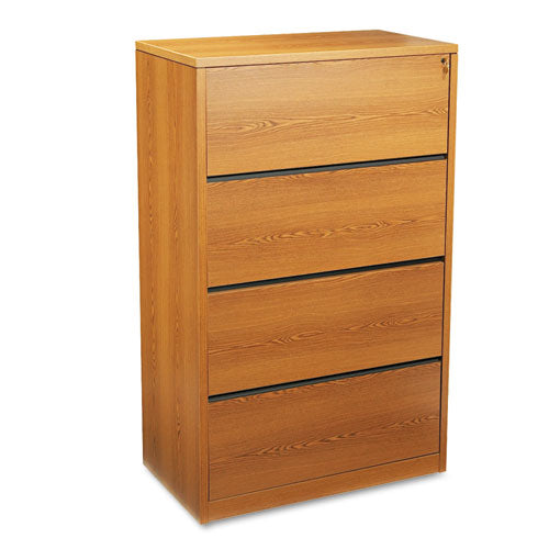 10500 Series Lateral File, 4 Legal/letter-size File Drawers, Mahogany, 36" X 20" X 59.13"