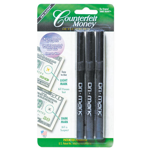 Smart Money Counterfeit Detector Pen With Reusable Uv Led Light, U.s.; Most Foreign Currencies, Black