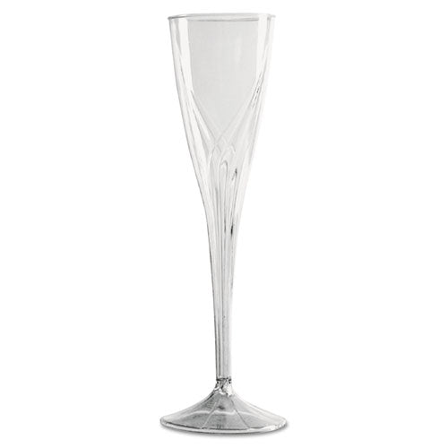 Classicware One-Piece Champagne Flutes, 5 oz, Clear, Plastic, 10/Pack, 10 Packs/Carton Classicware One-Piece Champagne Flutes, 5 oz, Clear, Plastic, 10/Pack, 10 Packs/Carton