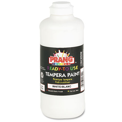 Ready-to-use Tempera Paint, White, 16 Oz Dispenser-cap Bottle