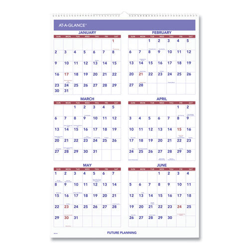 Monthly Wall Calendar With Ruled Daily Blocks, 20 X 30, White Sheets, 12-month (jan To Dec): 2023
