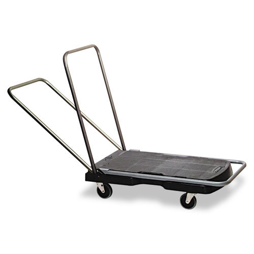 Utility-duty Home/office Cart, 250 Lb Capacity, 20.5 X 32.5, Platform, Black