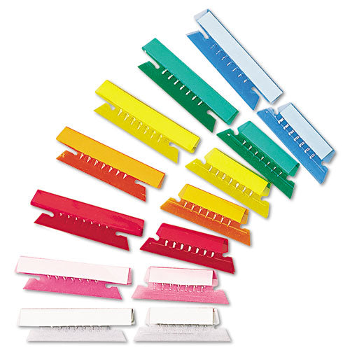 Transparent Colored Tabs For Hanging File Folders, 1/5-cut, Yellow, 2" Wide, 25/pack