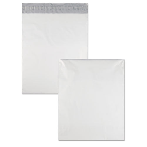Redi-strip Poly Mailer, #4, Square Flap With Perforated Strip, Redi-strip Adhesive Closure, 10 X 13, White, 100/pack