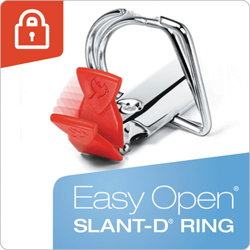 Freestand Easy Open Locking Slant-d Ring Binder, 3 Rings, 4" Capacity, 11 X 8.5, White