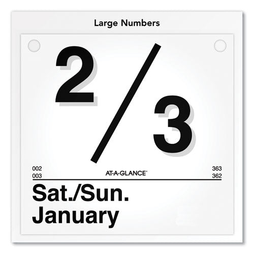 Today Is Daily Wall Calendar Refill, 8.5 X 8, White Sheets, 12-month (jan To Dec): 2023