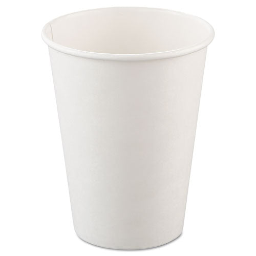 Single-sided Poly Paper Hot Cups, 4 Oz, White, 50 Bag, 20 Bags/carton