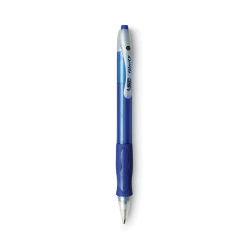 Velocity Easy Glide Ballpoint Pen Value Pack, Retractable, Medium 1 Mm, Blue Ink, Blue Barrel, 36/pack