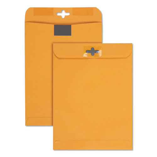 Postage Saving Clearclasp Kraft Envelope, #55, Cheese Blade Flap, Clearclasp Closure, 6 X 9, Brown Kraft, 100/box