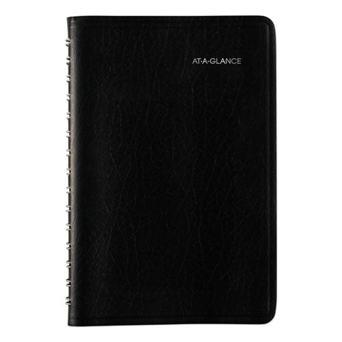 Dayminder Daily Appointment Book, 8 X 5, Black Cover, 12-month (jan To Dec): 2023