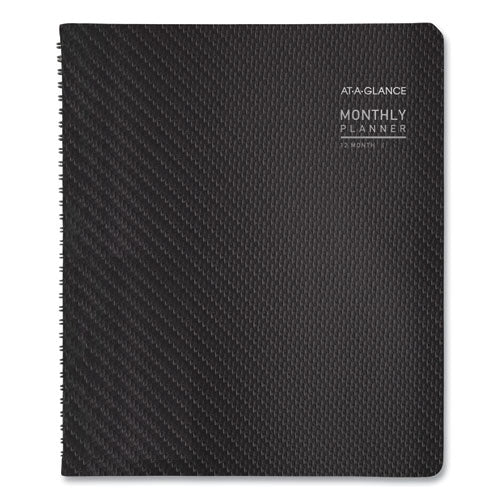 Contemporary Monthly Planner, Premium Paper, 11 X 9, Black Cover, 12-month (jan To Dec): 2023