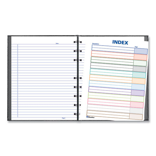 Notepro Notebook, 1-subject, Narrow Rule, Black Cover, (75) 9.25 X 7.25 Sheets