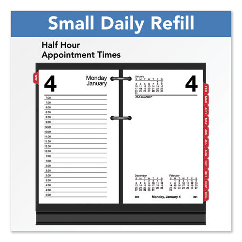 Desk Calendar Refill With Tabs, 3.5 X 6, White Sheets, 2023