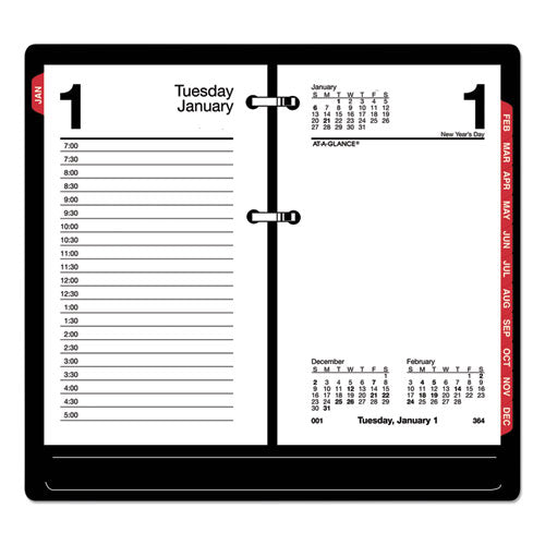 Desk Calendar Refill With Tabs, 3.5 X 6, White Sheets, 2023