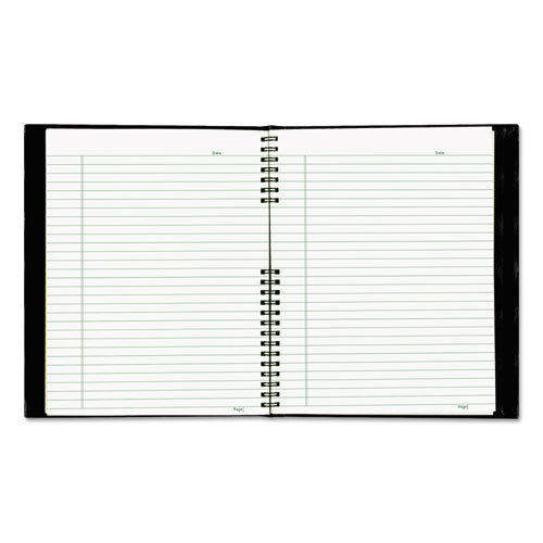 Ecologix Notepro Executive Notebook, 1-subject, Medium/college Rule, Black Cover, (100) 11 X 8.5 Sheets