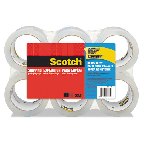 3850 Heavy-duty Packaging Tape With Dp300 Dispenser, 3" Core, 1.88" X 54.6 Yds, Clear, 12/pack