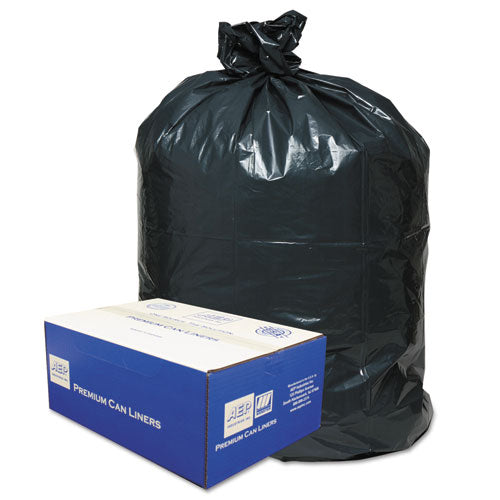 Linear Low-density Can Liners, 30 Gal, 0.71 Mil, 30" X 36", Black, 25 Bags/roll, 10 Rolls/carton