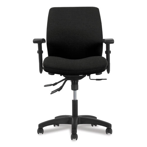 Network Mid-back Task Chair, Supports Up To 250 Lb, 18.3" To 22.8" Seat Height, Black