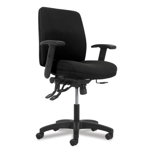 Network Mid-back Task Chair, Supports Up To 250 Lb, 18.3" To 22.8" Seat Height, Black