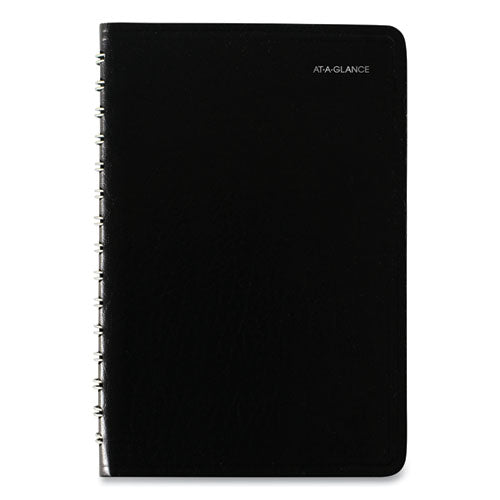 Dayminder Daily Appointment Book, 8 X 5, Black Cover, 12-month (jan To Dec): 2023