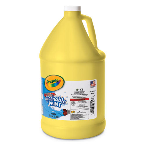 Washable Paint, Yellow, 16 Oz Bottle