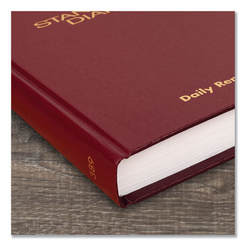 Standard Diary Daily Reminder Book, 2023 Edition, Medium/college Rule, Red Cover, (201) 8.25 X 5.75 Sheets