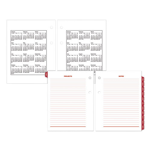Compact Desk Calendar Refill, 3 X 3.75, White Sheets, 2023