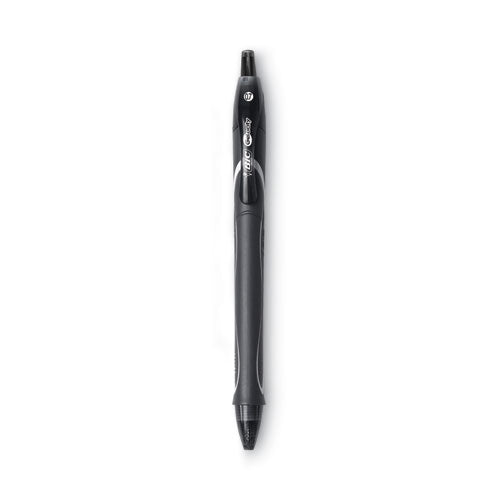 Gel-ocity Quick Dry Gel Pen, Retractable, Medium 0.7 Mm, Black Ink, Black Barrel, Dozen